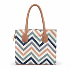 Wavbeach Printed Jute Handcrafted Canvas Bag