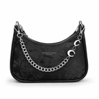 Black Ruched Shoulder Bag