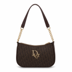 Christian Dior Brown Monogram Canvas shoulder Bag