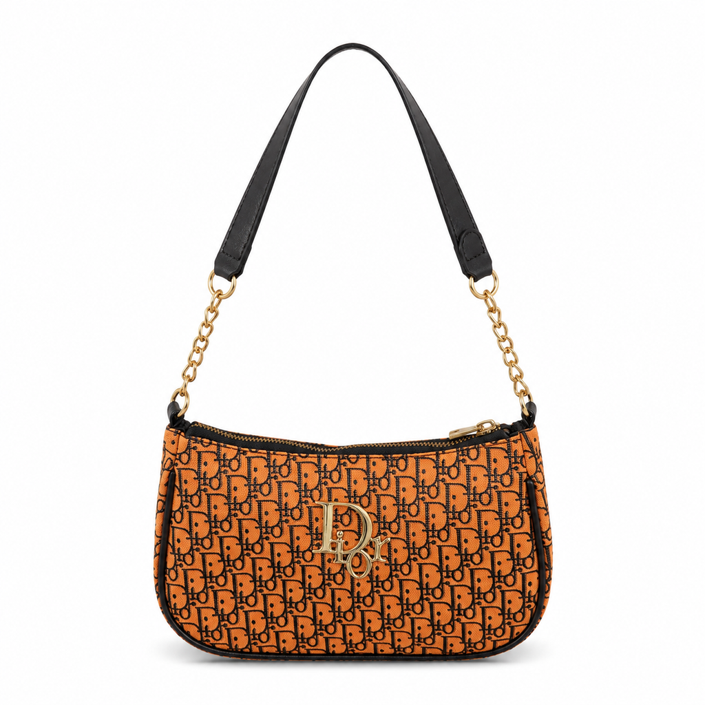 Christian Dior Brown Monogram Canvas shoulder Bag
