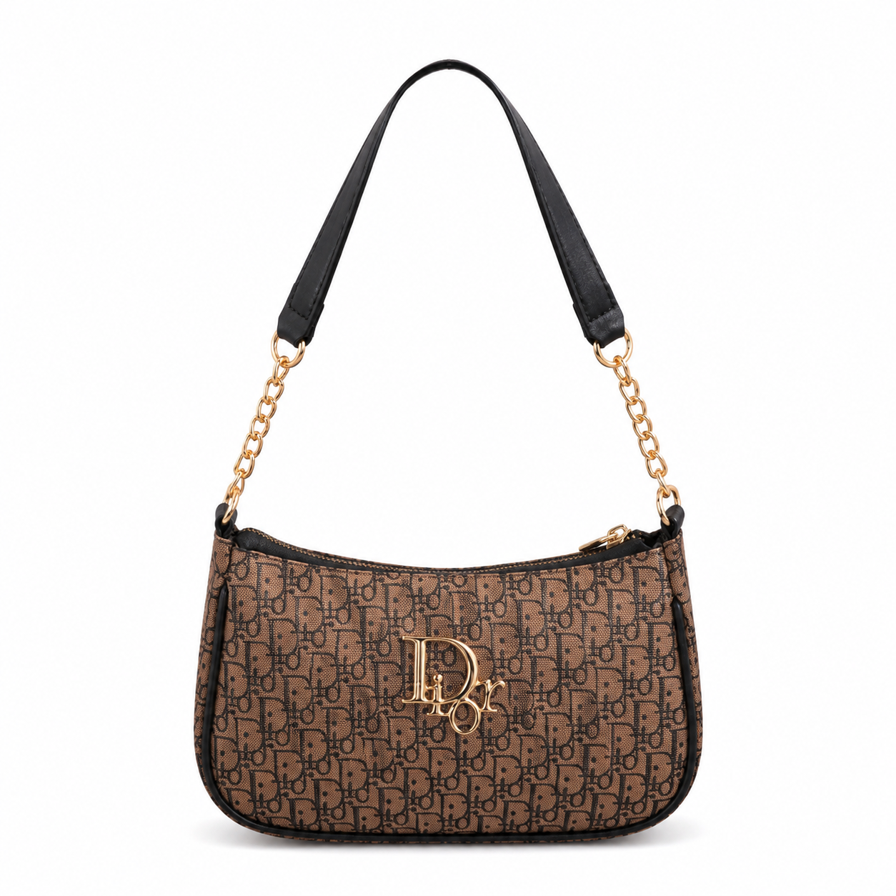 Christian Dior Brown Monogram Canvas shoulder Bag