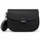ECCO Pebbled Leather Saddle Crossbody Bag