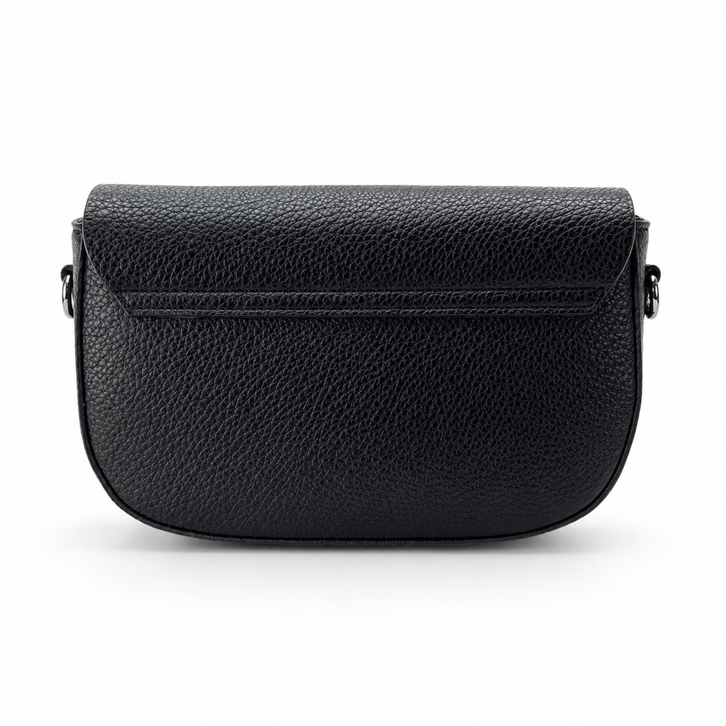 ECCO Pebbled Leather Saddle Crossbody Bag
