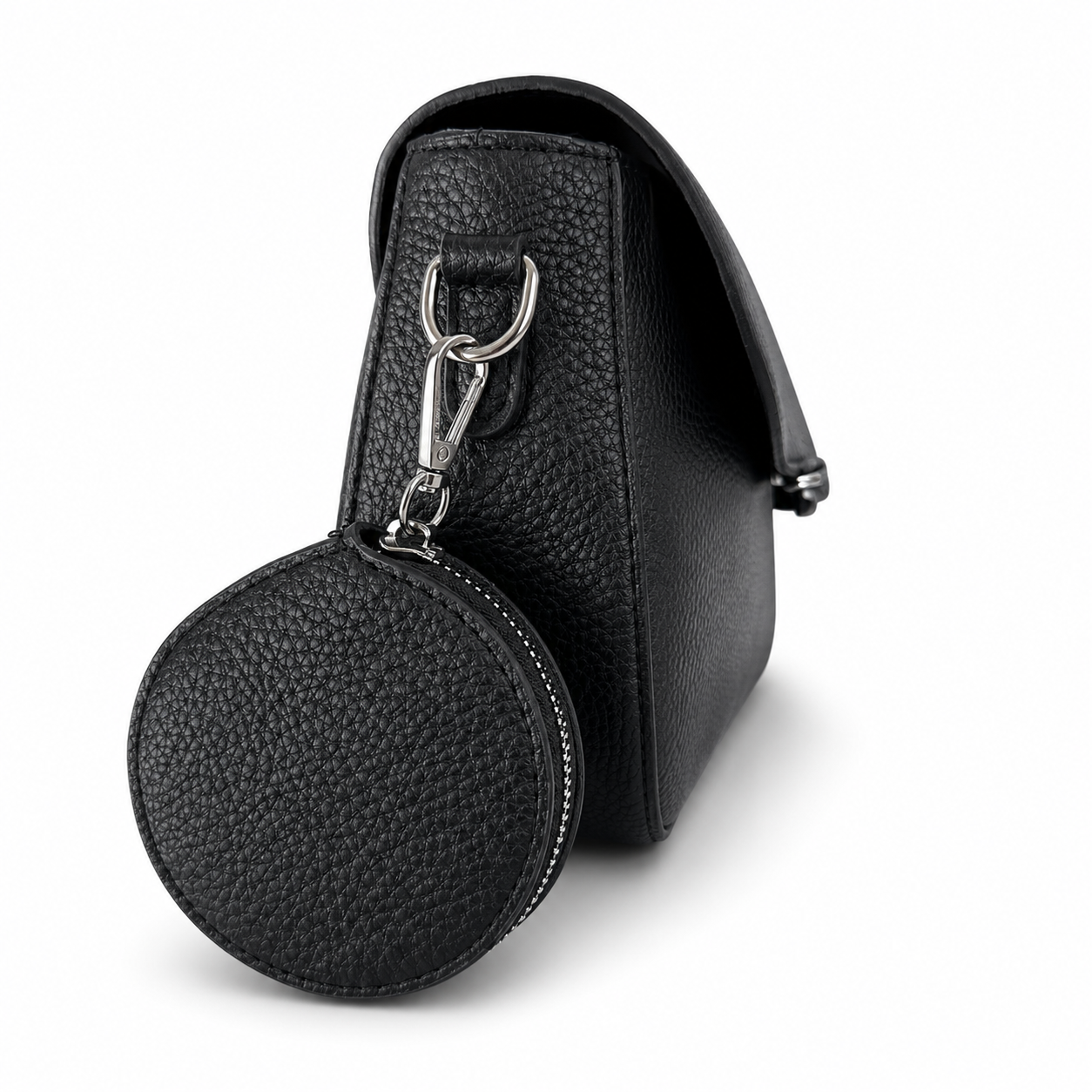 ECCO Pebbled Leather Saddle Crossbody Bag
