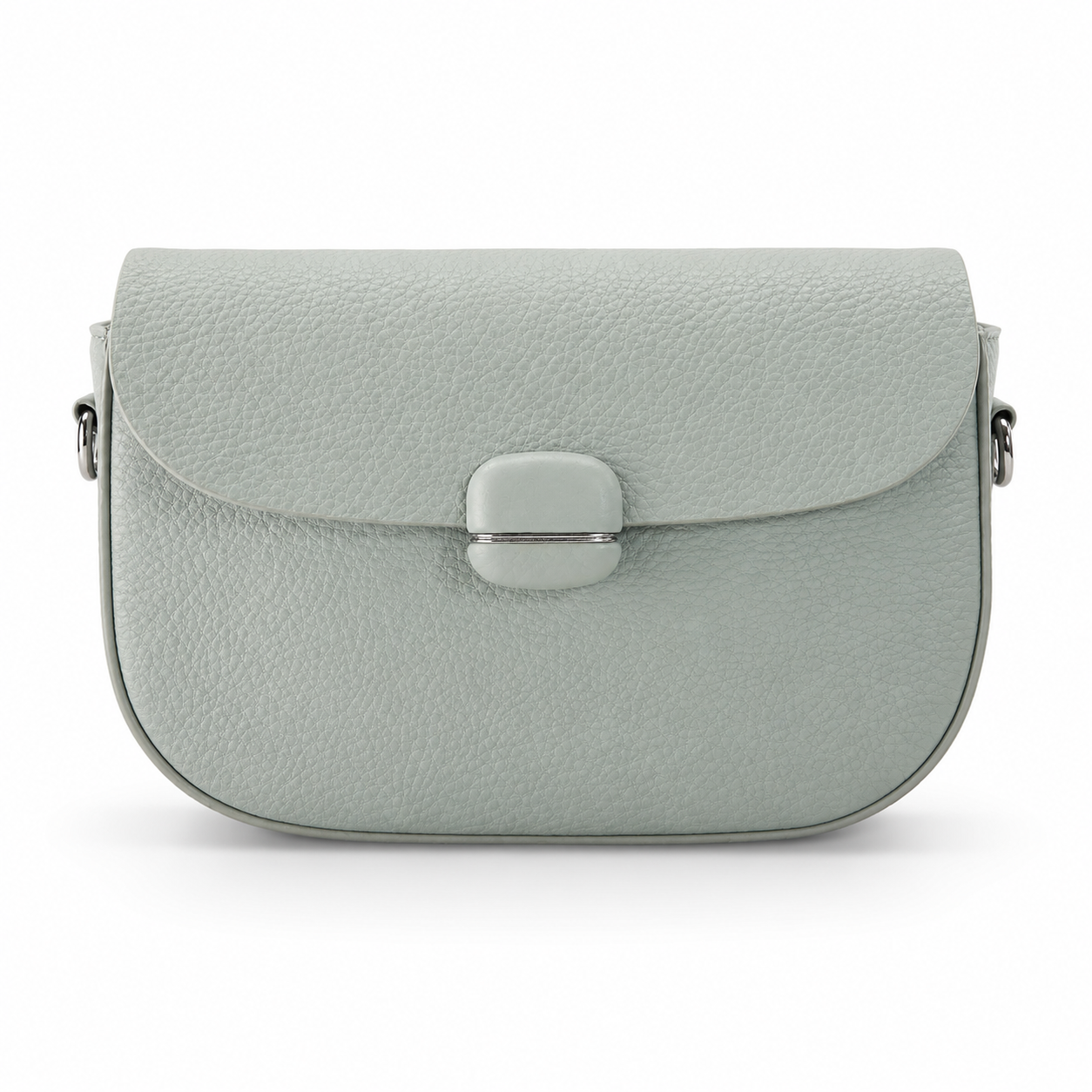 ECCO Pebbled Leather Saddle Crossbody Bag