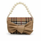 Burberry Haymarket Check Bow Tie Shoulder Bag