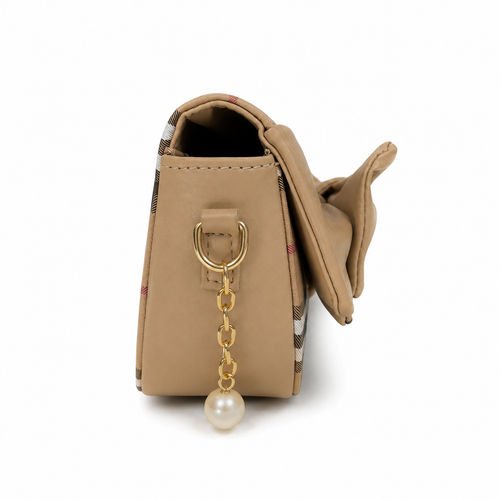 Burberry Haymarket Check Bow Tie Shoulder Bag