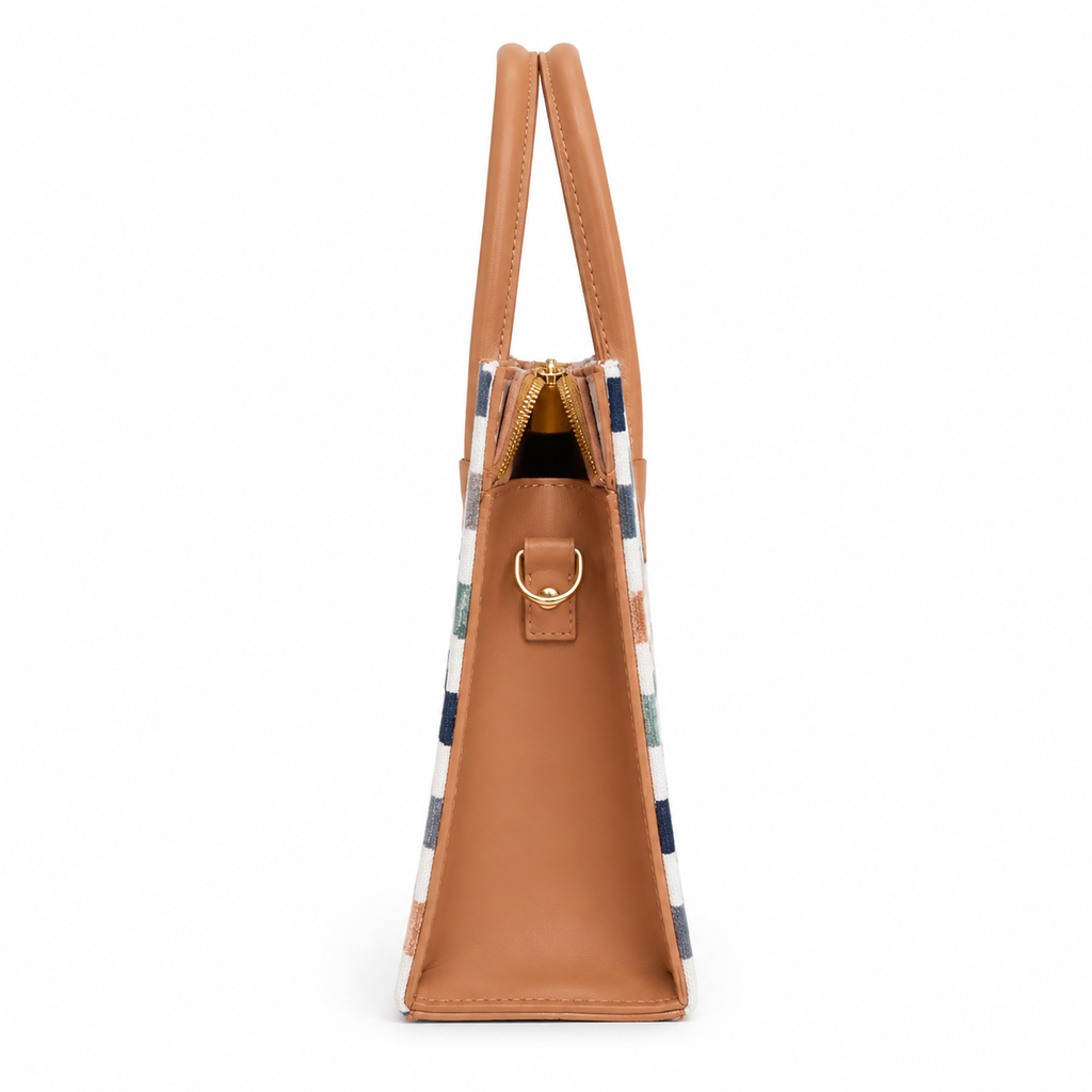 Wavbeach Printed Jute Handcrafted Canvas Bag