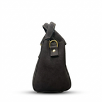 Cognac Suede Mini Bag | Compact & Elegant