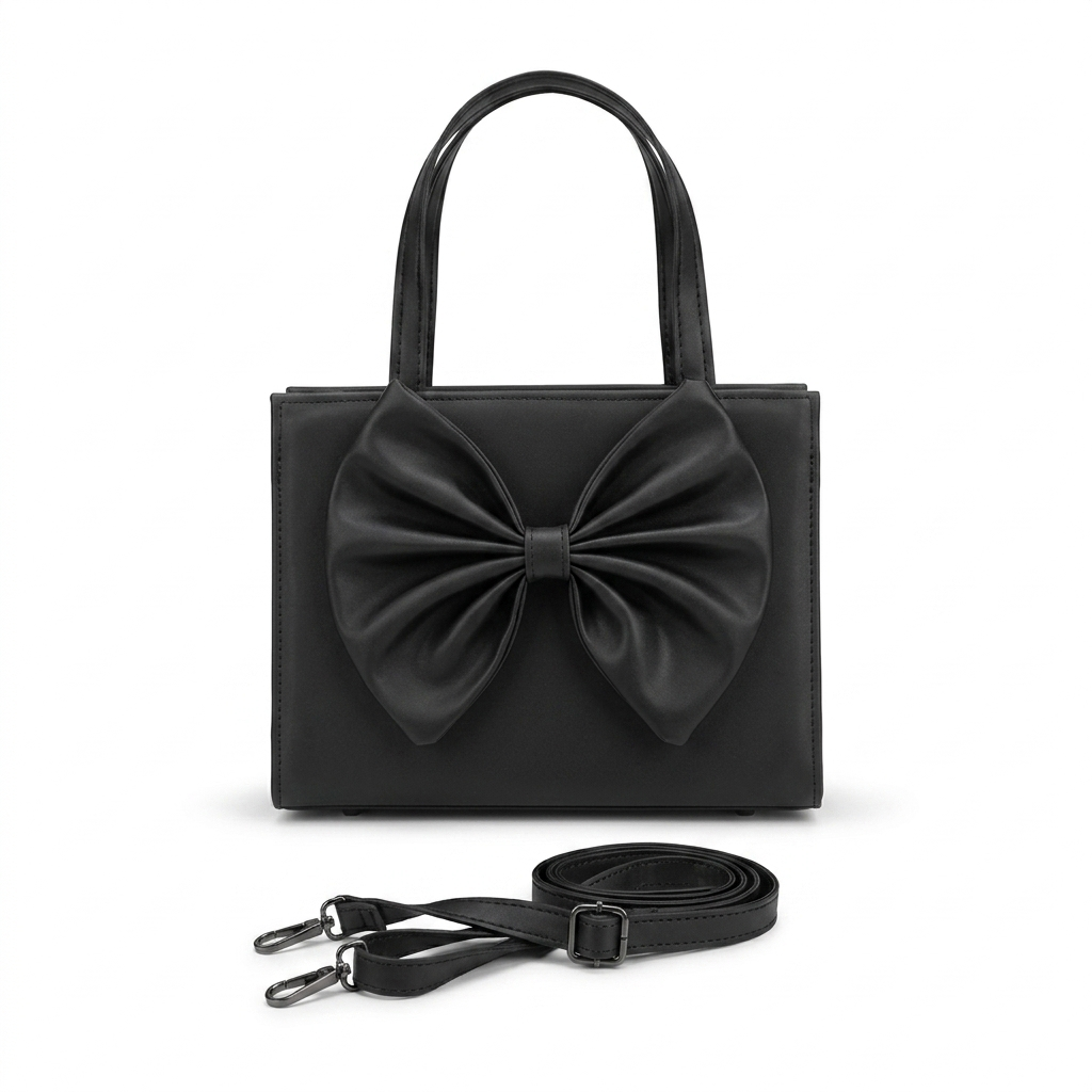 Gloss Bow Handbag – Statement Elegance