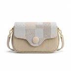 Luxury Button Flap Crossbody Bag