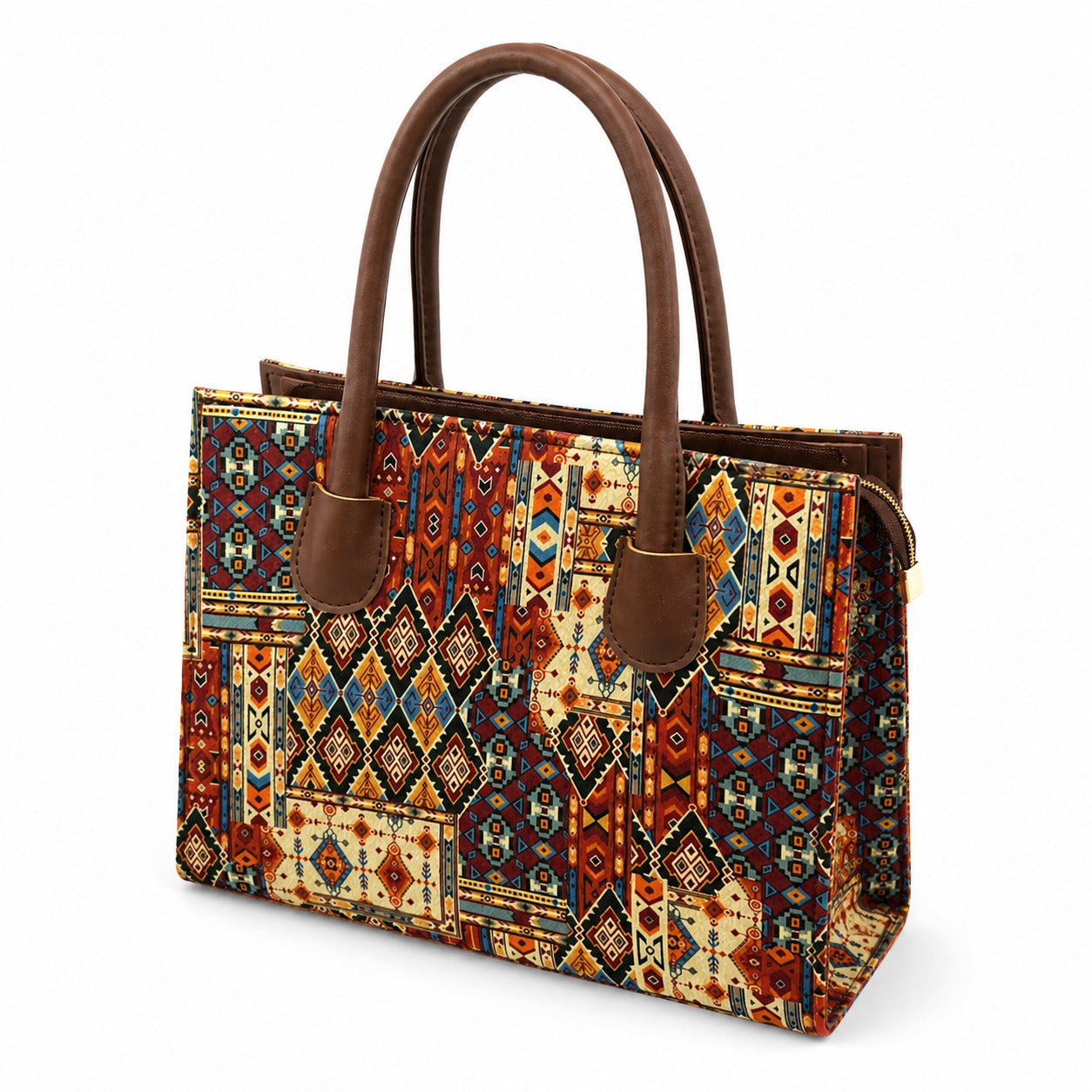 Ethnic Print Canvas Bag
