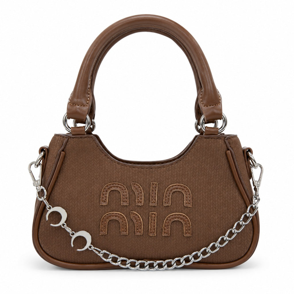Miu Miu Wander Chain Top Handle Shoulder Bag