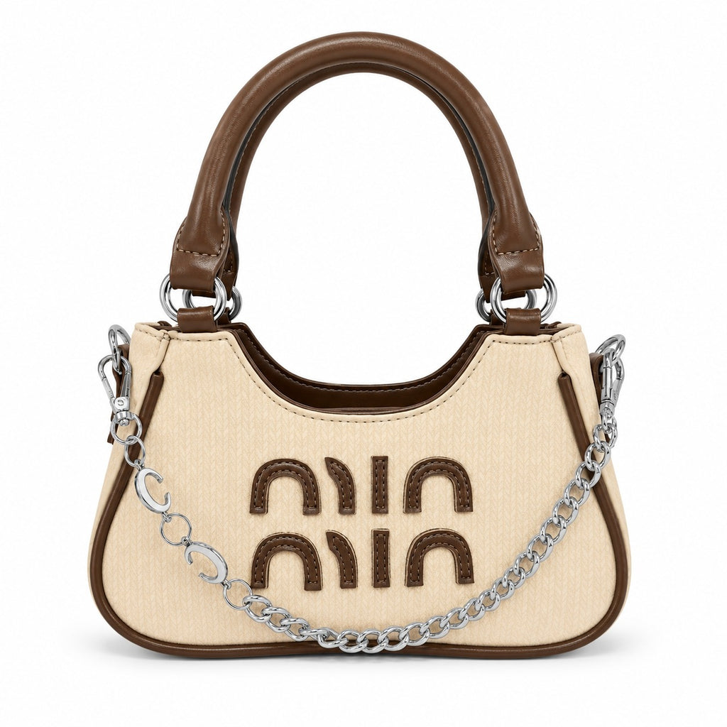 Miu Miu Wander Chain Top Handle Shoulder Bag