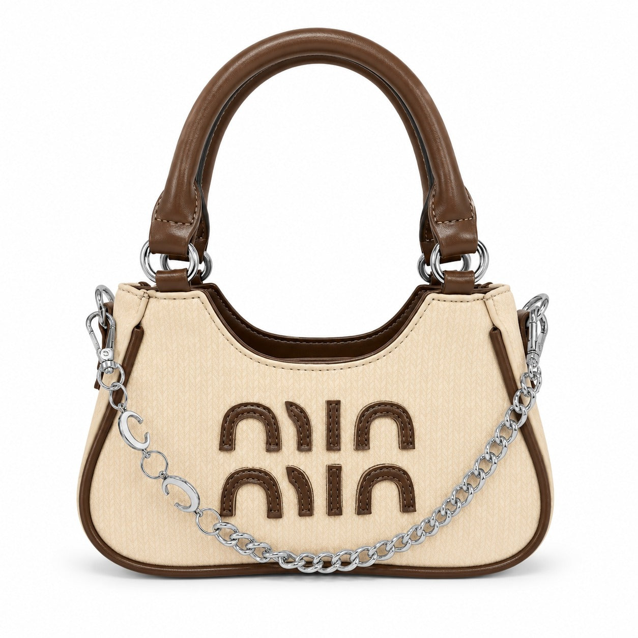 Miu Miu Wander Chain Top Handle Shoulder Bag