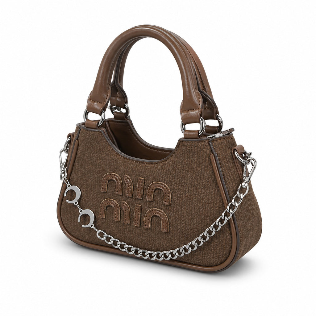 Miu Miu Wander Chain Top Handle Shoulder Bag