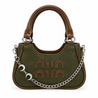 Miu Miu Wander Chain Top Handle Shoulder Bag