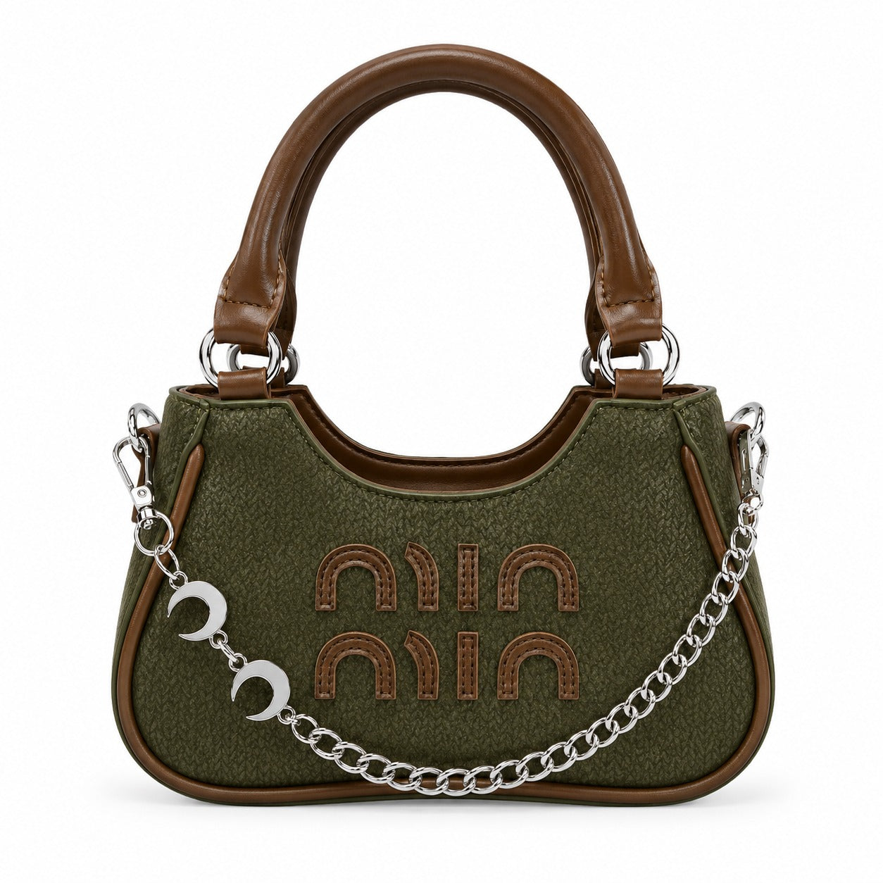 Miu Miu Wander Chain Top Handle Shoulder Bag